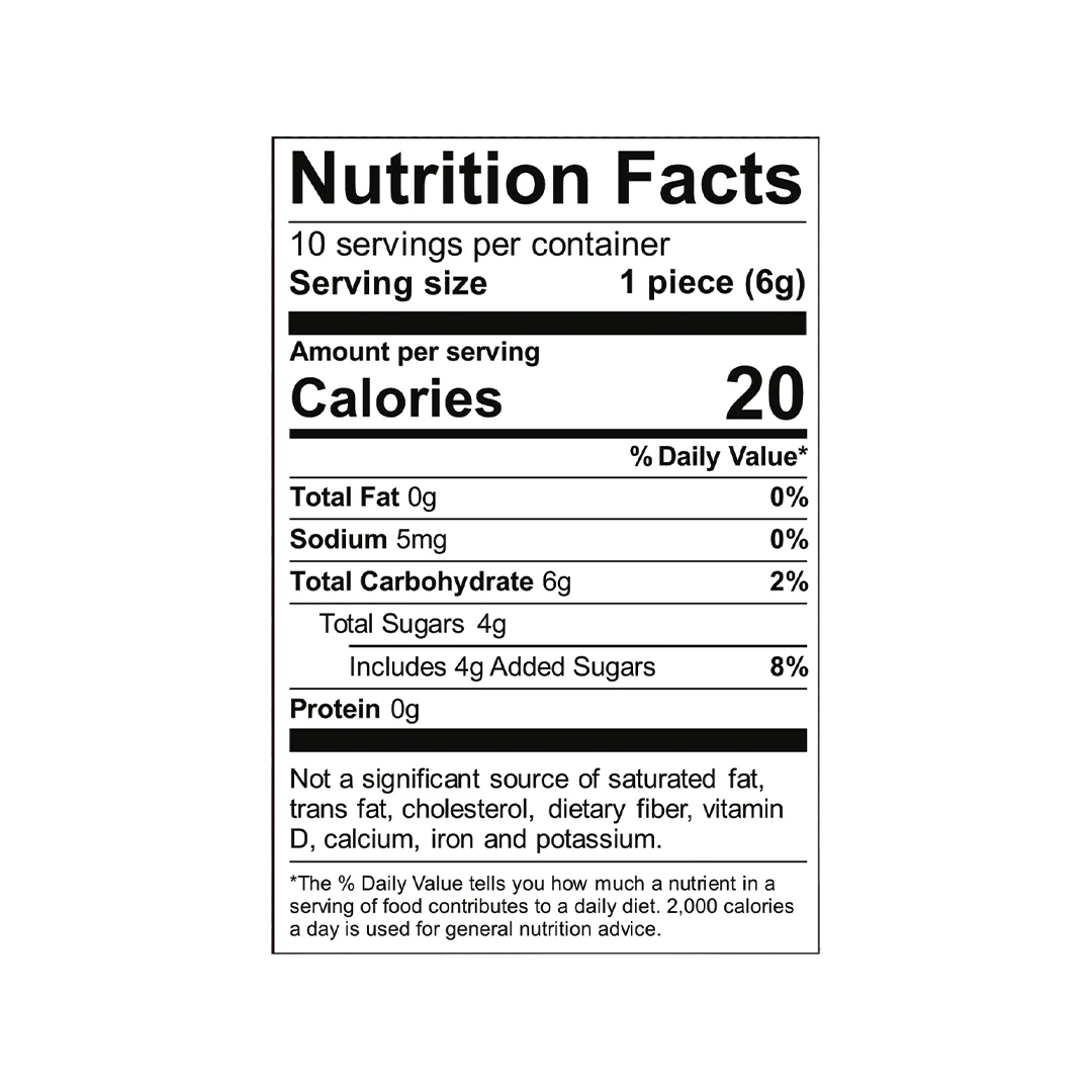 Smokiez Blackberry Cbd:cbn 2.5:1 Gummies Smokiez 10-Pack Blackberry Cbd + Cbn Gummies Nutrition Facts