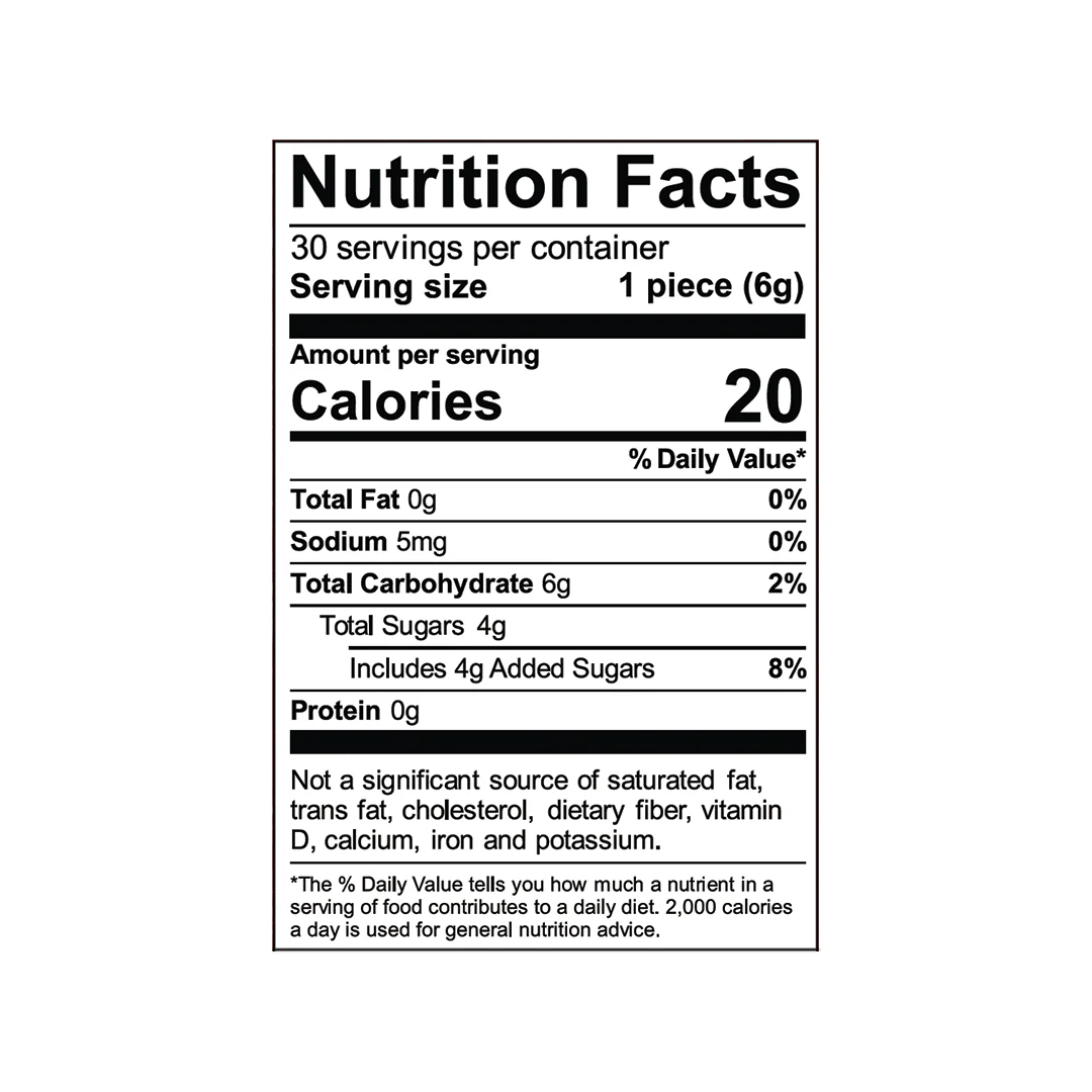 Smokiez Mango Cbd:cbg 2.5:1 Gummies Smokiez 30-Pack Mango Cbd + Cbg Gummies Nutrition Facts