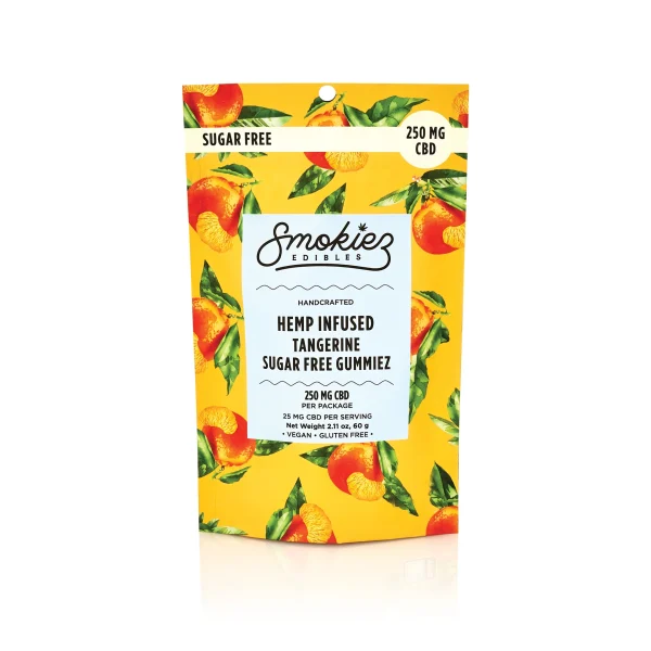 Smokiez Sugar-Free Tangerine Cbd Gummies- 10 Pack