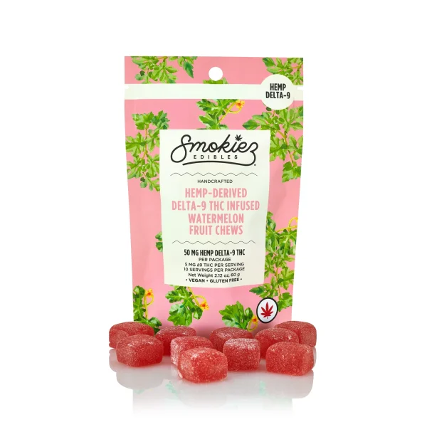 Smokiez Watermelon 10Pk 50Mg Hemp Delta-9 Gummies