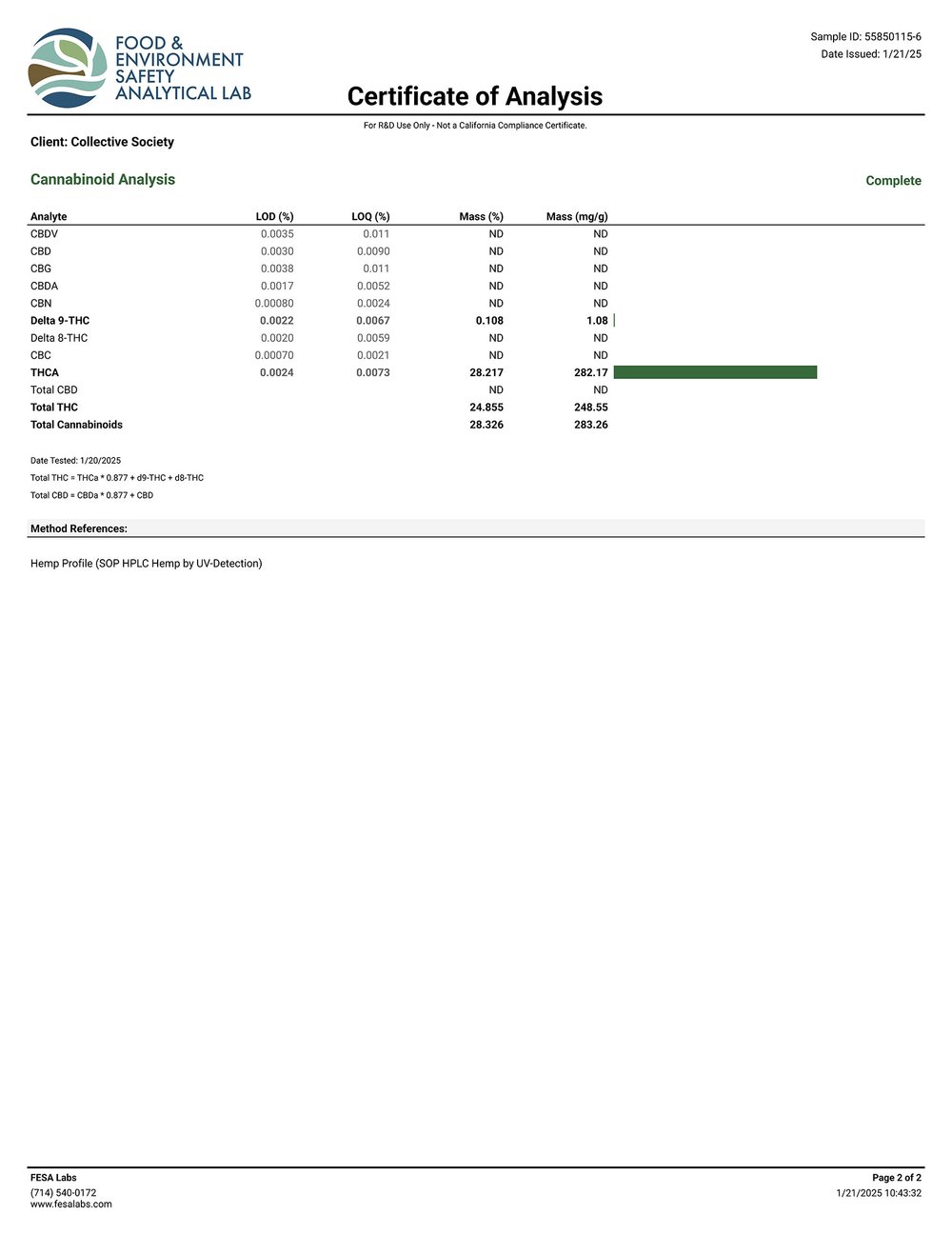 Lost Jane Turbo Lemon Cake Exotic THCA Flower COA Page 2 1-21-25