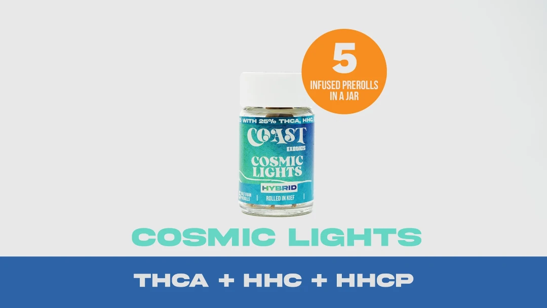Coast Smokes Thca-Infused 5Ct 0.5G Prerolls Coast Smokes Thca-Infused 5Ct 0.5G Prerolls - Cosmic Lights