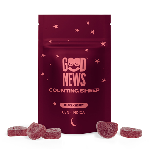 Good News Counting Sheep Black Cherry Gummies