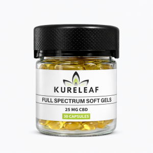 KureLeaf Full Spectrum, 25mg CBD Soft Gels