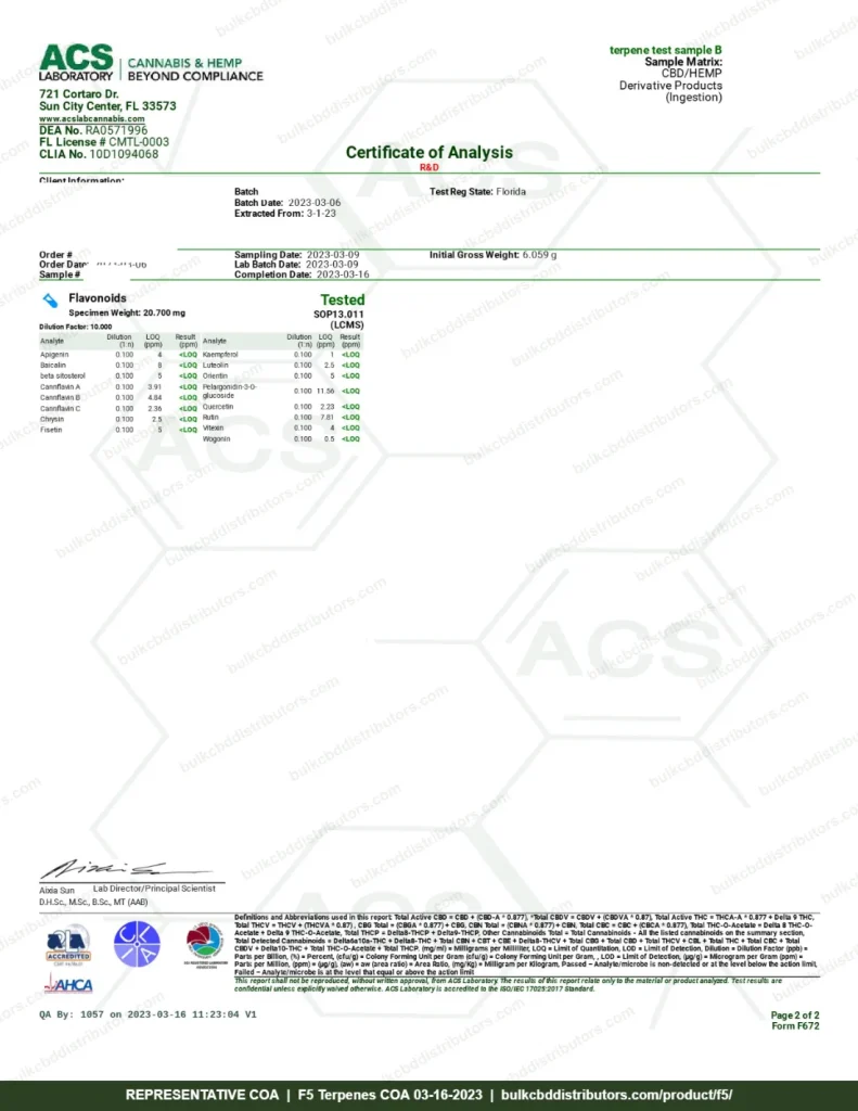 F5 COA page 2 of 2