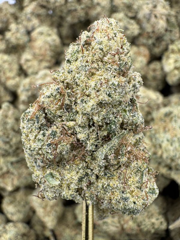 Lemonati THCP hemp flower buds, bulk wholesale, close-up showing trichome coverage