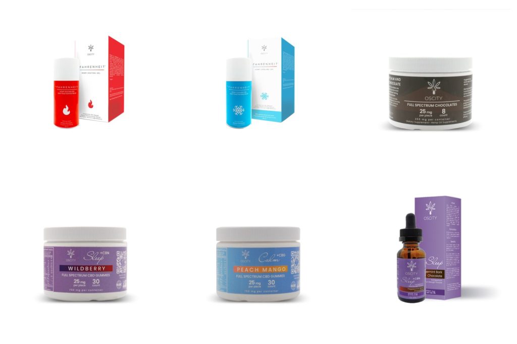 Oscity CBD products