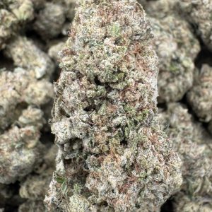 Strawberry Cough THCP hemp flower buds for bulk wholesale, close-up