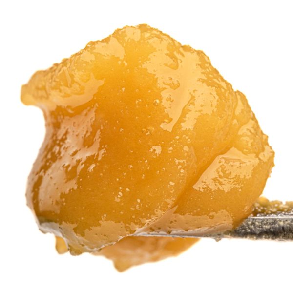 THCA live resin concentrate on a dab tool for bulk wholesale
