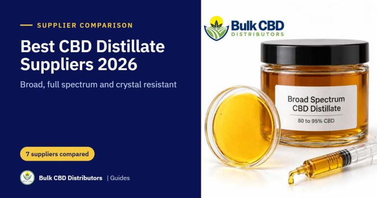 Best CBD Distillate Suppliers in 2026: Broad, Full Spectrum and Crystal Resistant Sources Compared best cbd distillate suppliers 2026 bcd 2