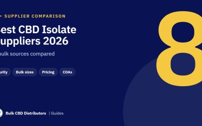 Best CBD Isolate Suppliers in 2026: 8 Bulk Sources Compared for Brands