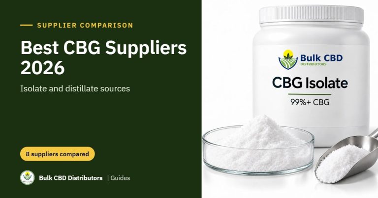 Best CBG Suppliers in 2026: Bulk CBG Isolate and Distillate Sources Compared Best CBG Suppliers in 2026: Bulk CBG Isolate and Distillate Sources Compared best cbg suppliers 2026 bcd 1