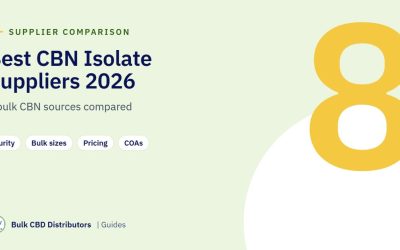Best CBN Isolate Suppliers in 2026: Bulk CBN Isolate and Distillate Compared