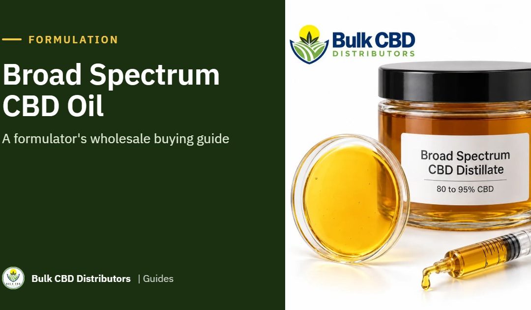 Broad Spectrum CBD Oil: What It Is, THC Options and Specs