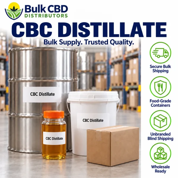 CBC Distillate bulk shipping and packaging in unbranded containers