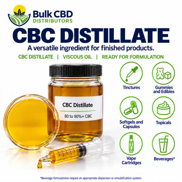 CBC Distillate formulation applications for private label products