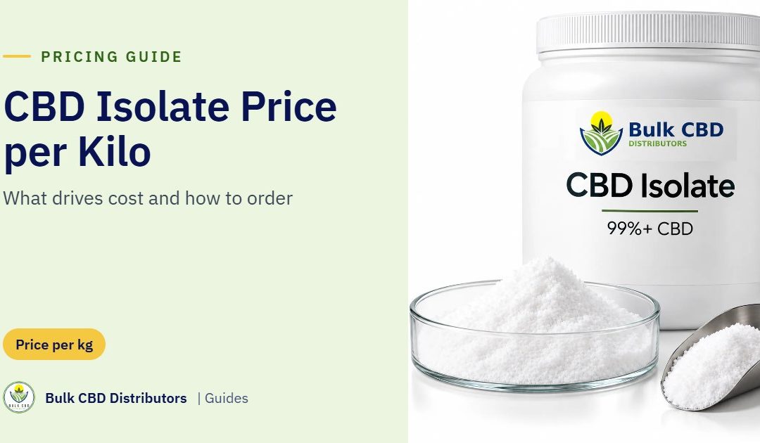 CBD Isolate Price per Kilo: What Drives Cost and How to Compare Quotes