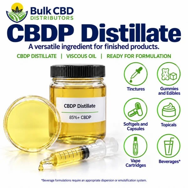 CBDP Distillate formulation applications for private label products