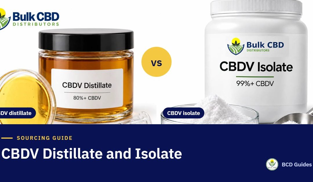 CBDV Distillate vs CBDV Isolate: Specs, Forms and Uses