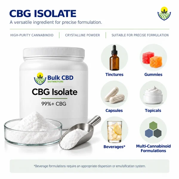 Ways formulators and private label brands use CBG isolate
