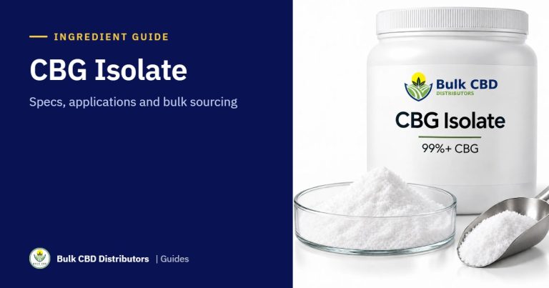 CBG Isolate: What It Is, Specs, Crystallization and Uses guide graphic