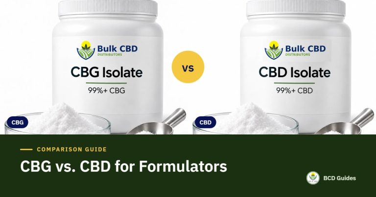 CBG vs. CBD: The B2B Formulator's Comparison Guide