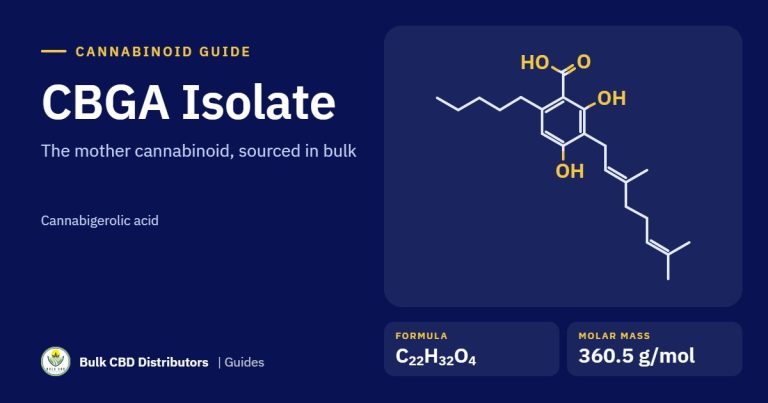 What Is CBGA? The Mother Cannabinoid, Specs and Uses What Is CBGA? The Mother Cannabinoid, Specs and Uses cbga isolate molecule bcd 2