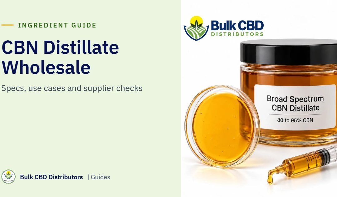 CBN Distillate: What It Is, Specs, Grades and Uses