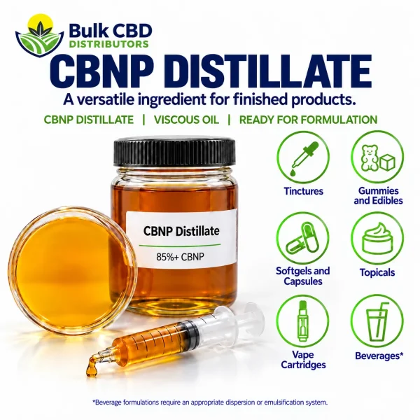 CBNP Distillate formulation applications for private label products
