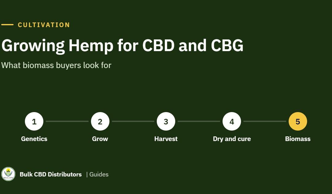 Growing Hemp for CBD and CBG: What Biomass Buyers Look For