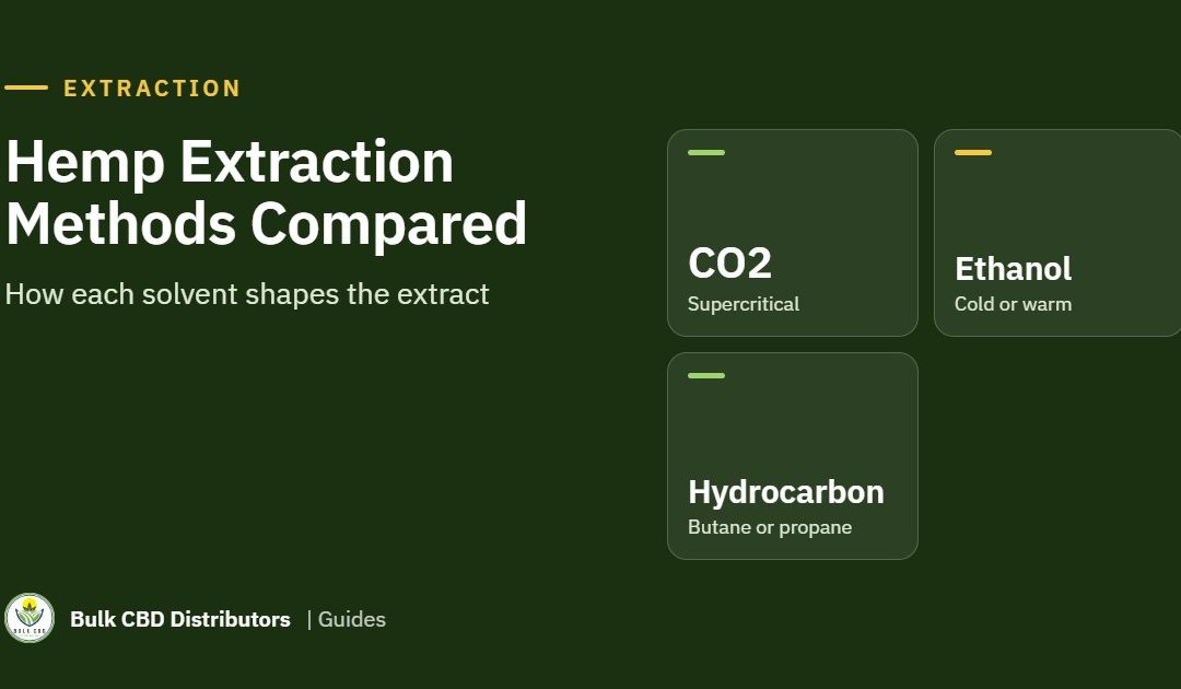Hemp Extraction Methods Compared: CO2, Ethanol and Hydrocarbon