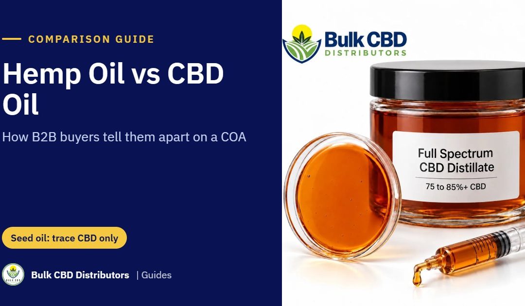 Hemp Oil vs CBD Oil: The Differences B2B Buyers Need to Know