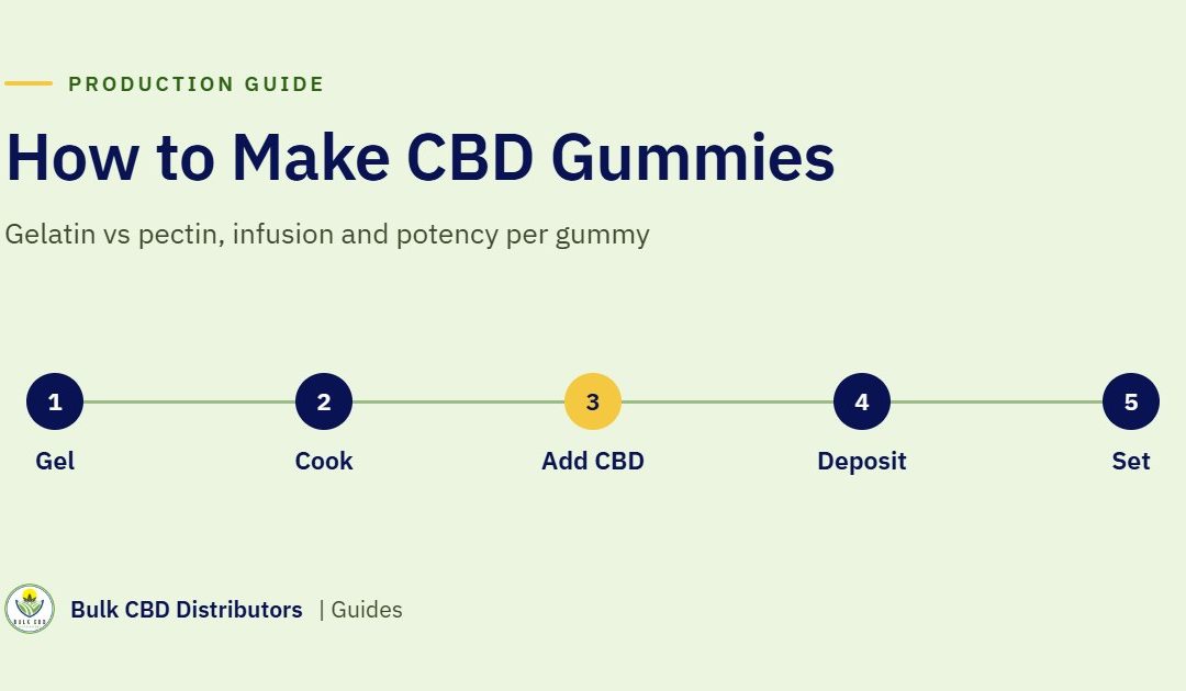 How to Make CBD Gummies: Gelatin vs Pectin, Infusion and Potency per Gummy