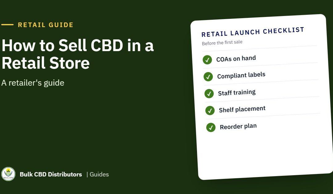 How to Sell CBD in a Retail Store: A Retailer's Guide