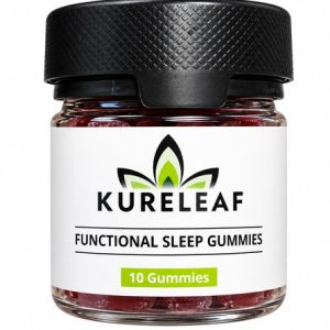 KureLeaf Functional Sleep Gummies jar with 10 gummies