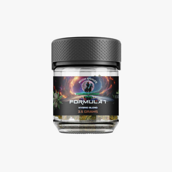 Moon Ranger Formula 1 THCa Flower 3.5g packaging