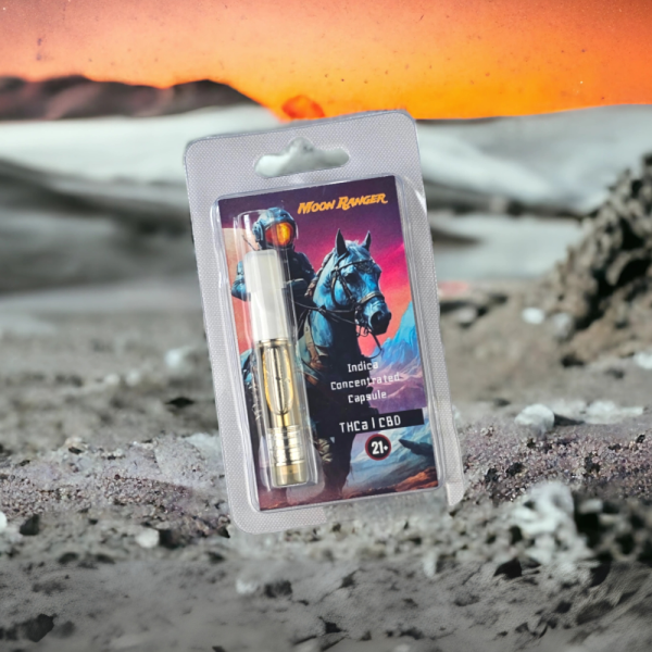 Moon Ranger Galactic Drift THCa Vape Cartridge packaging