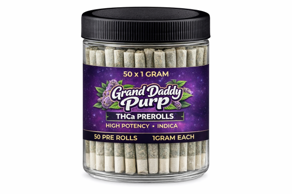 Moon Ranger Grand Daddy Purp THCa Pre-Rolls 50-Pack