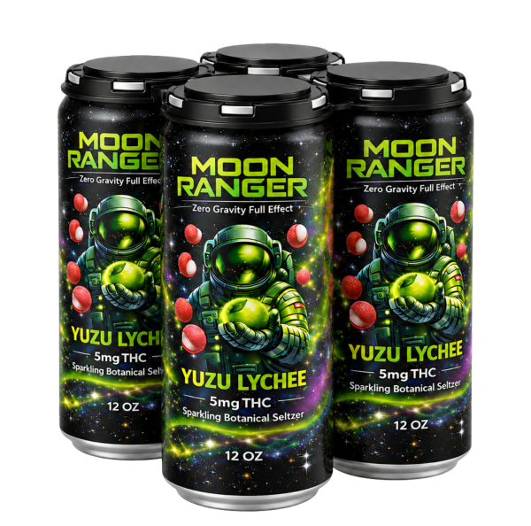 Moon Ranger Yuzu Lychee THC Seltzer 4-pack