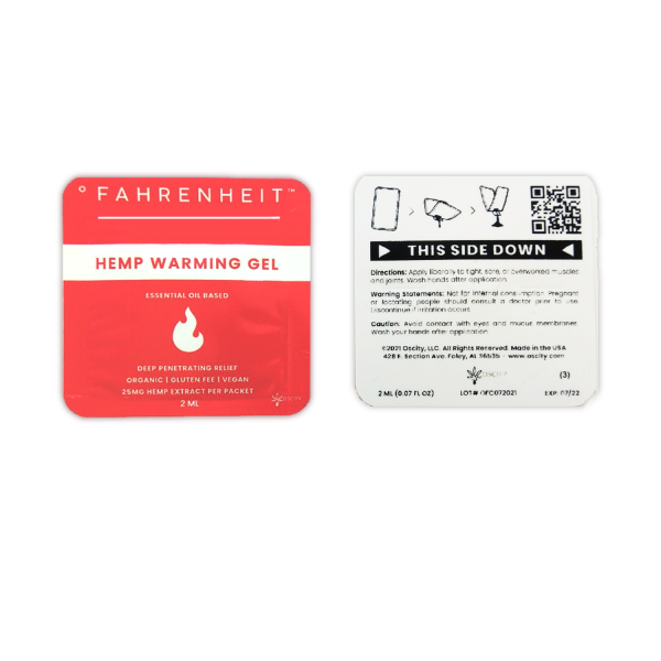 Oscity Fahrenheit CBD Gel Packets 10-Pack
