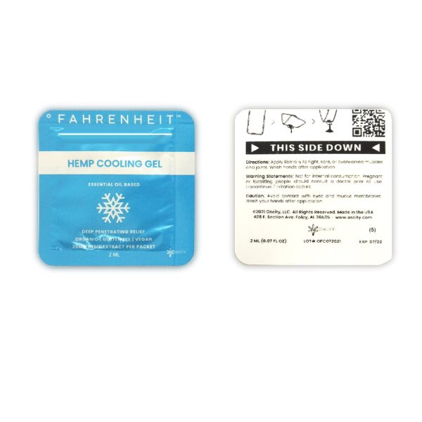 Oscity Fahrenheit CBD Gel Packets 10-Pack