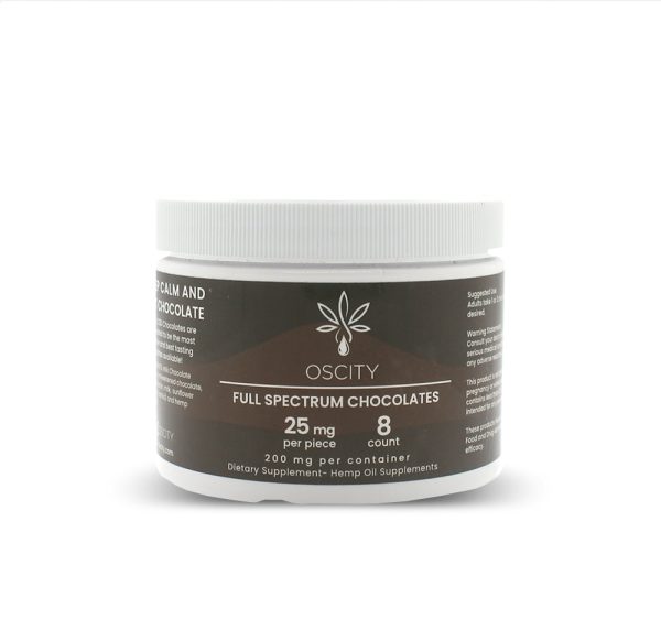 Oscity Full Spectrum CBD Milk Chocolates 200mg