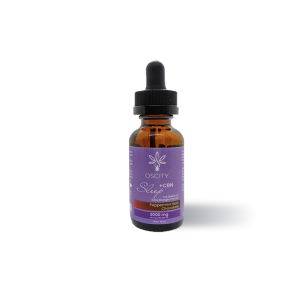 Oscity Peppermint Bark CBD + CBN Sleep Tincture 2000mg