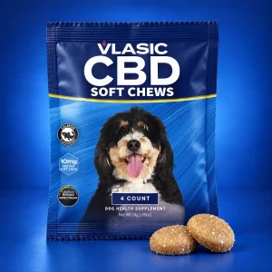 Vlasic Labs Mini Salmon Flavor CBD Dog Chews 4 count pack