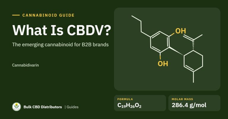 What Is CBDV (Cannabidivarin)? A Guide for B2B Brands guide graphic