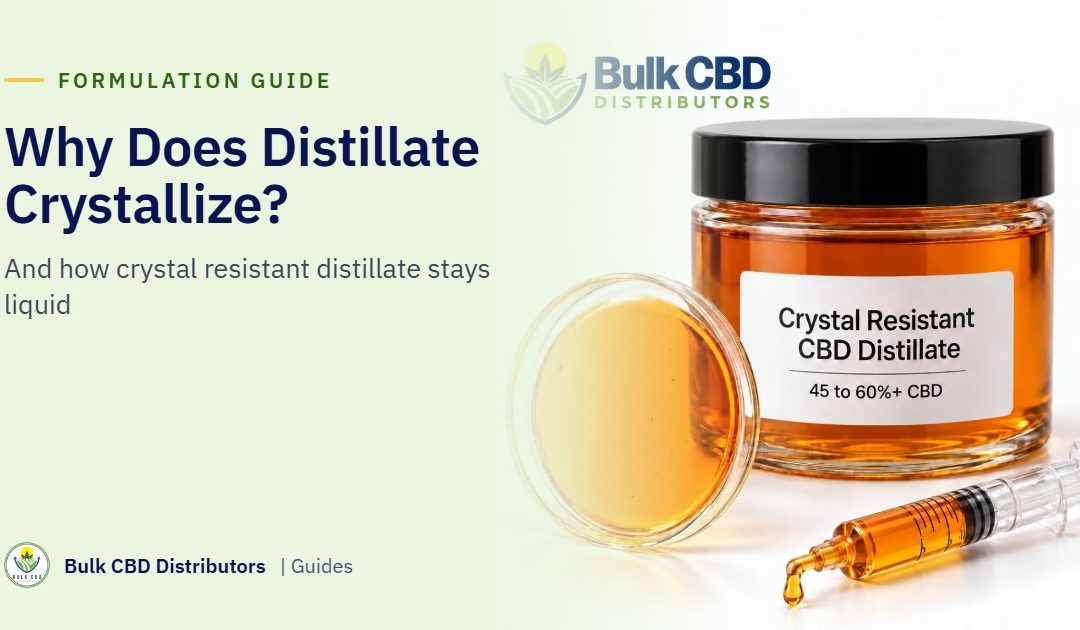 Why Does CBD Distillate Crystallize? How Crystal Resistant Distillate Stays Liquid